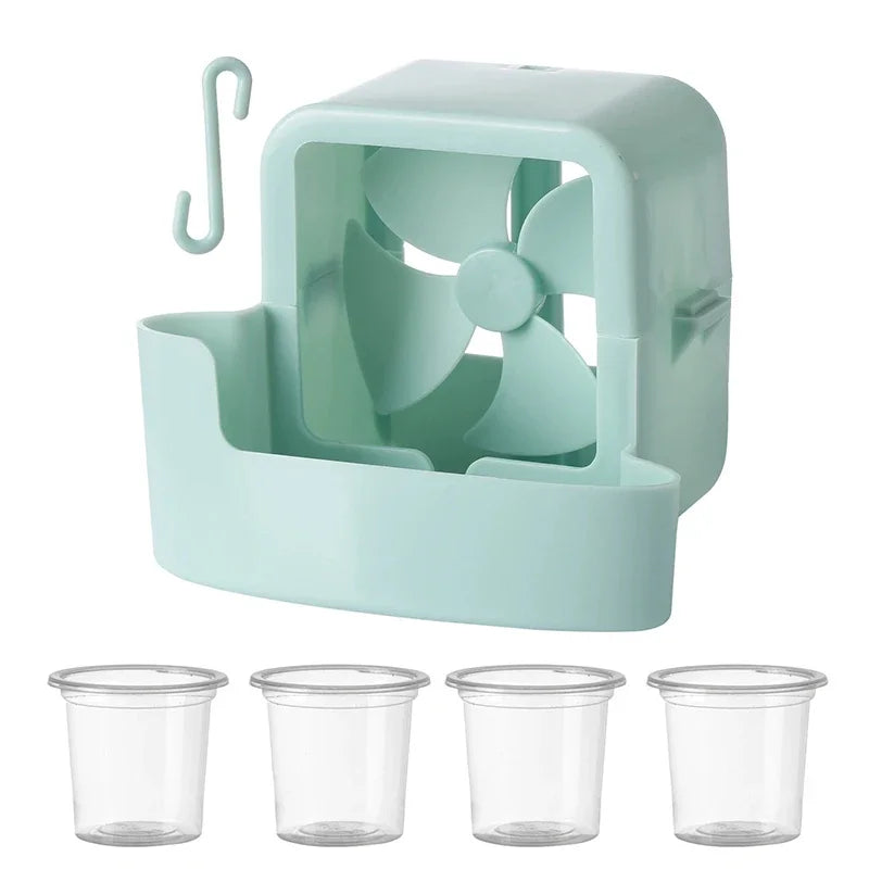 Clip-On Mini Luftkühler – Tragbarer Eiskühlventilator für Schreibtisch, Camping & Outdoor